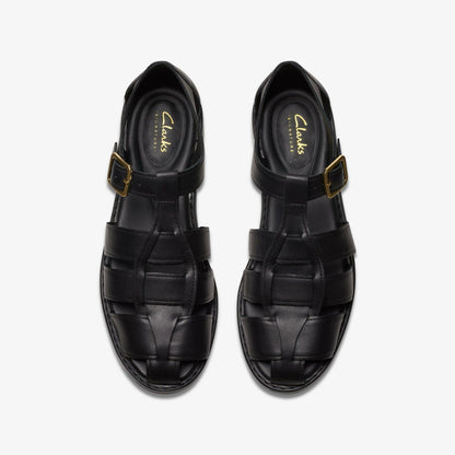 Hana Sun Black Leather | Clarks online