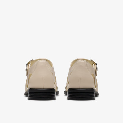 Hana Sun Off White Leather | Clarks discount