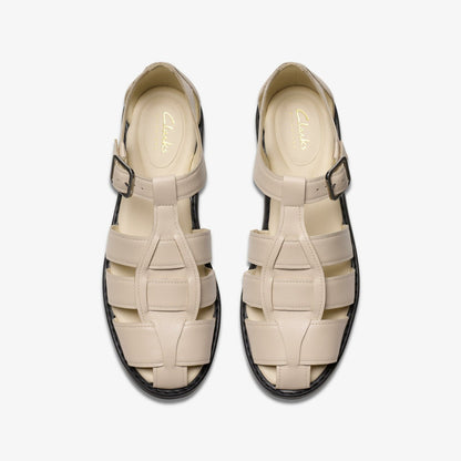 Hana Sun Off White Leather | Clarks discount