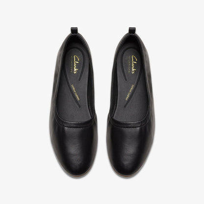 Fawna Soft Black Leather | Clarks for sale