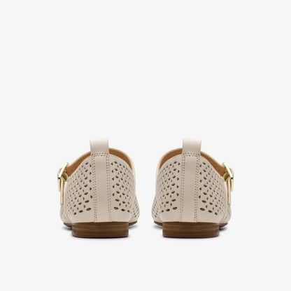 Fawna Jane Cream Leather | Clarks for sale