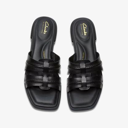 Ariany Mule Black Leather | Clarks on Sale