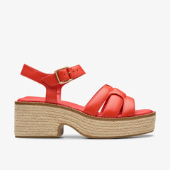 Bright Red Leather