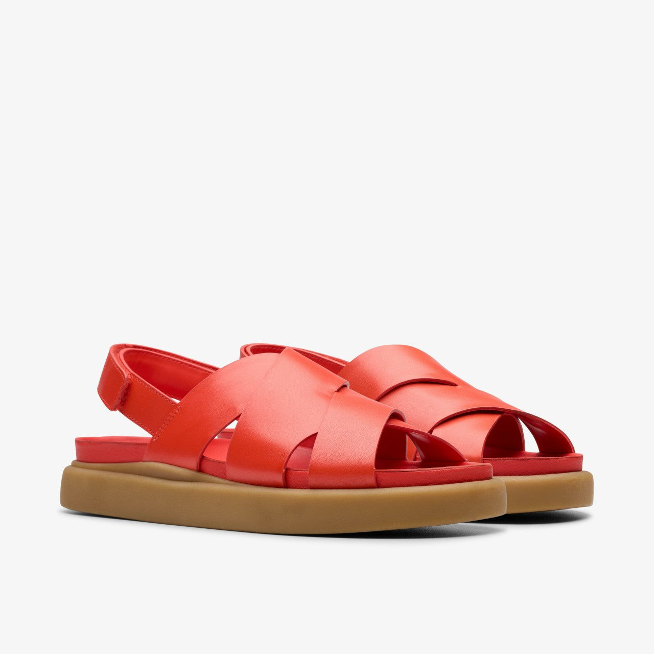 Aristella Sun Bright Red Leather | Clarks outlet