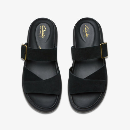 Aristella Mule Black Suede | Clarks discount