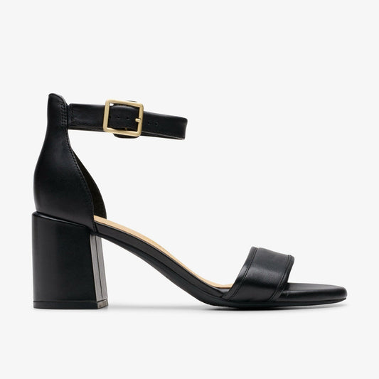 Ezoria Mae Black Leather | Clarks on Sale
