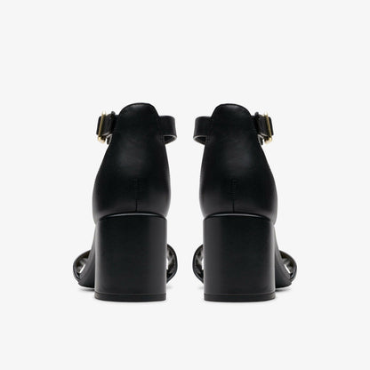 Ezoria Mae Black Leather | Clarks on Sale