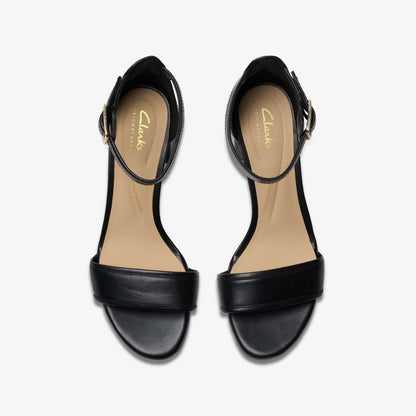 Ezoria Mae Black Leather | Clarks on Sale