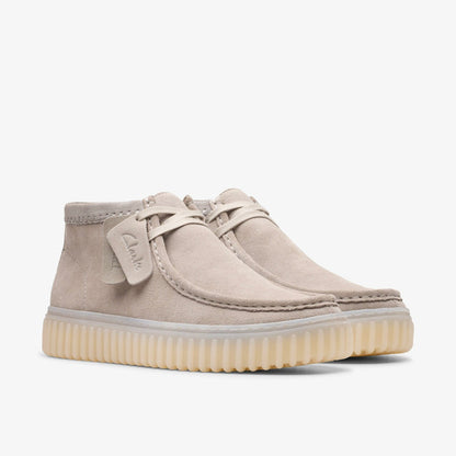 Torhill Hi Light Grey Suede | Clarks discount