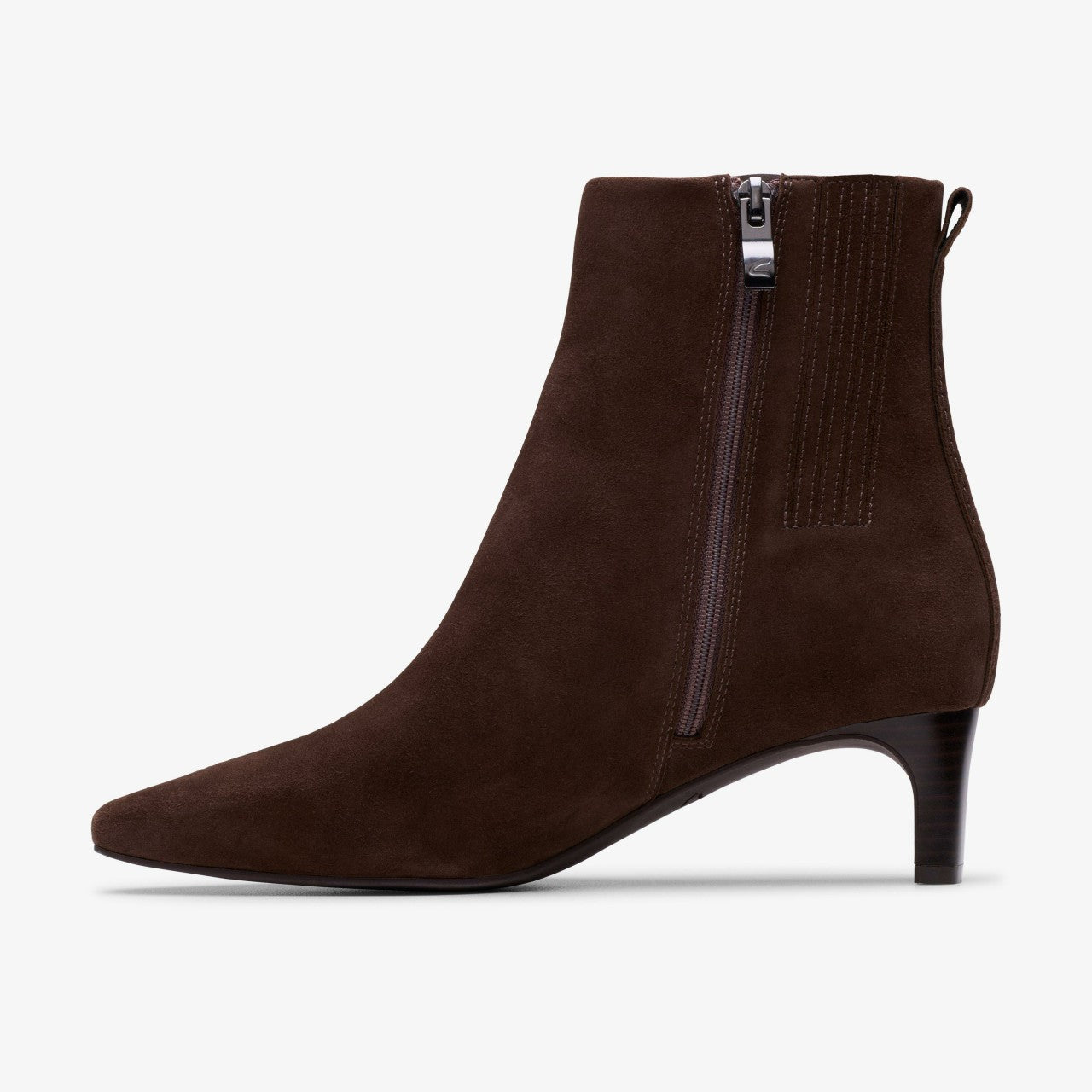 Edina Up Dark Brown Suede | Clarks online
