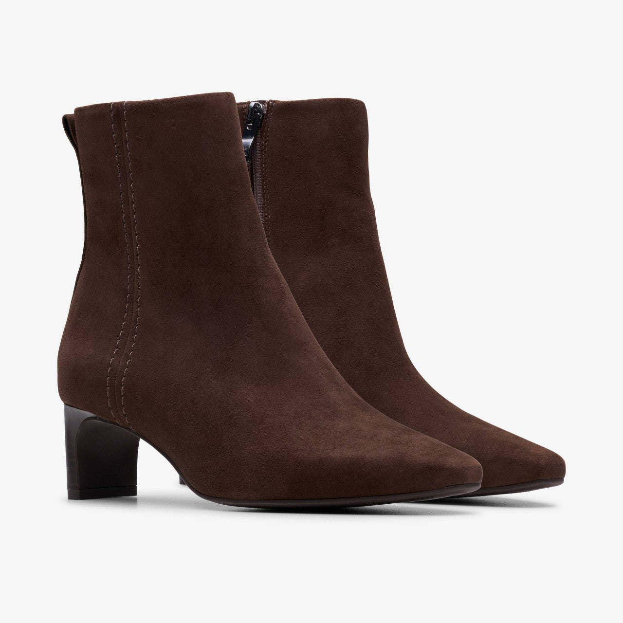 Edina Up Dark Brown Suede | Clarks online