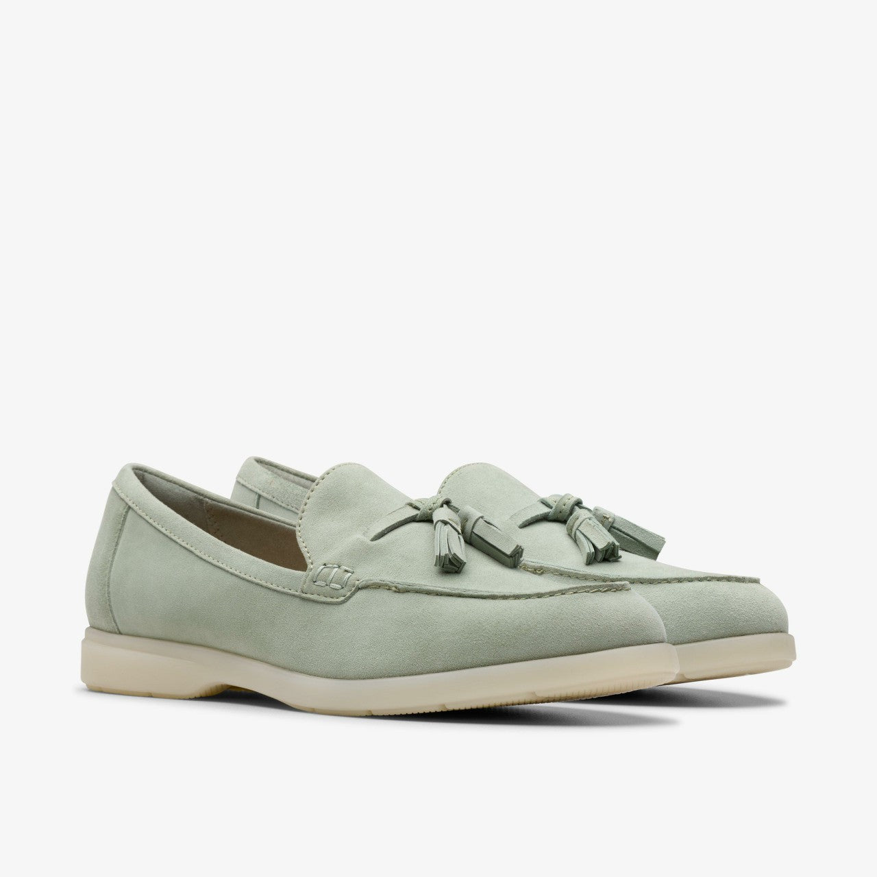 Narini Edge Light Green Suede | Clarks Sale