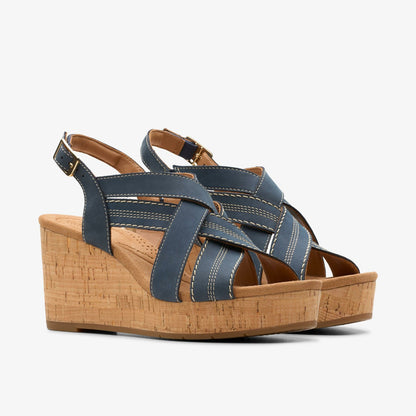 Sabina Sling Navy Nubuck | Clarks online