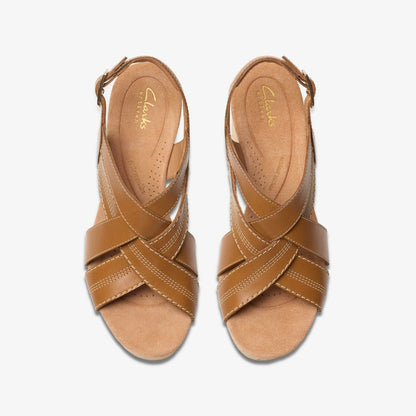 Sabina Sling Tan Leather | Clarks on Sale