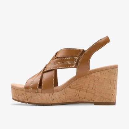 Sabina Sling Tan Leather | Clarks on Sale