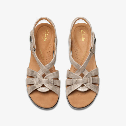 Tuleah Cross Metallic Leather | Clarks outlet