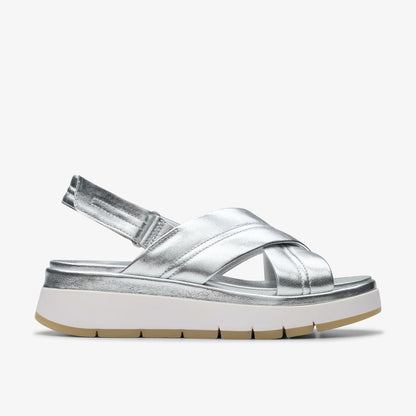 Tuscan Cross Silver Leather | Clarks online