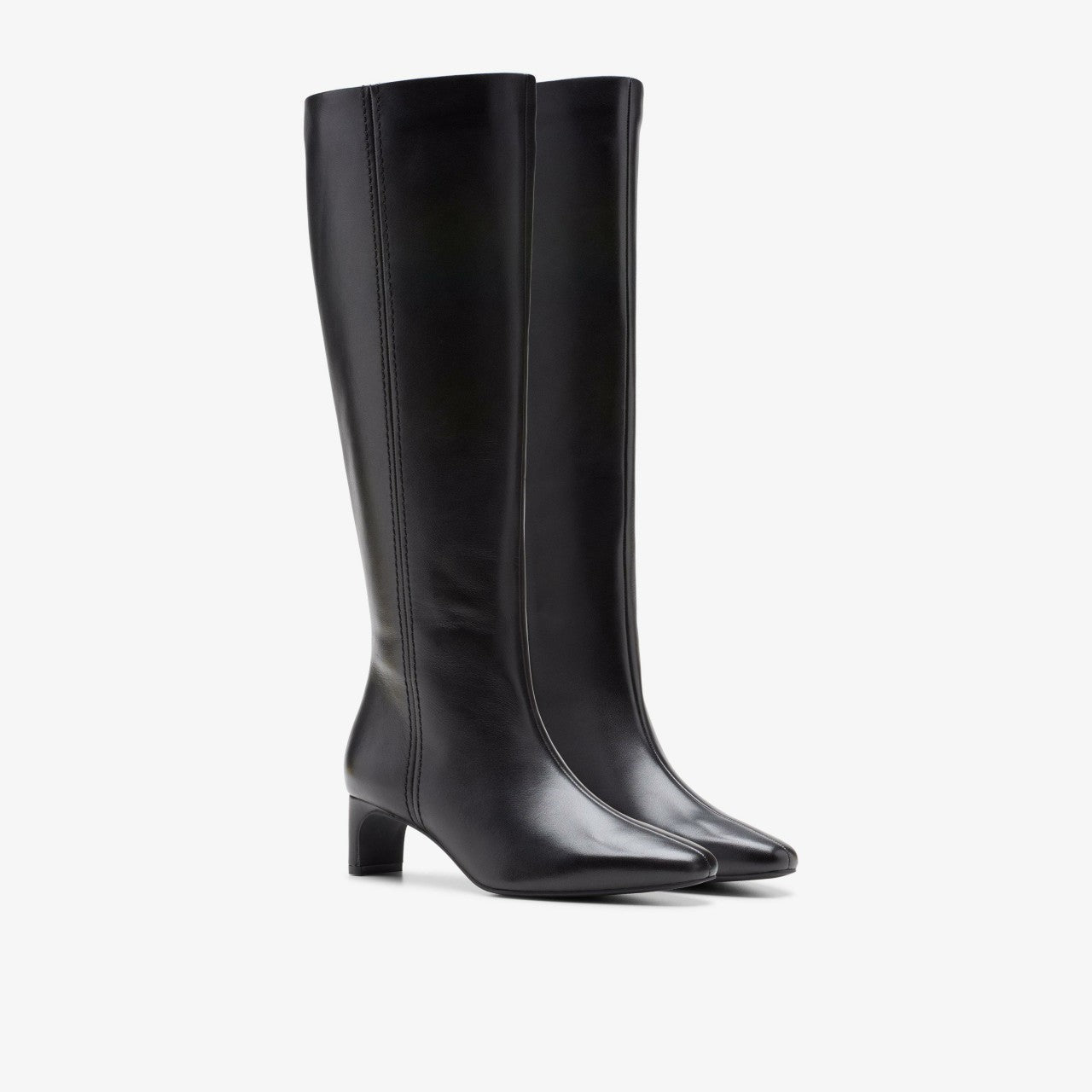 Edina Tall Black Leather | Clarks on Sale