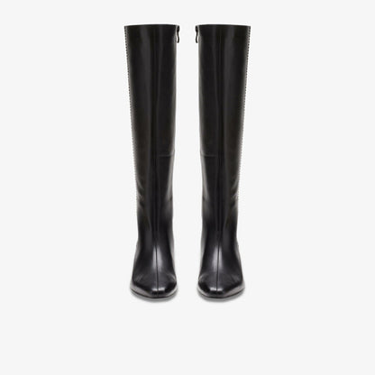 Edina Tall Black Leather | Clarks on Sale