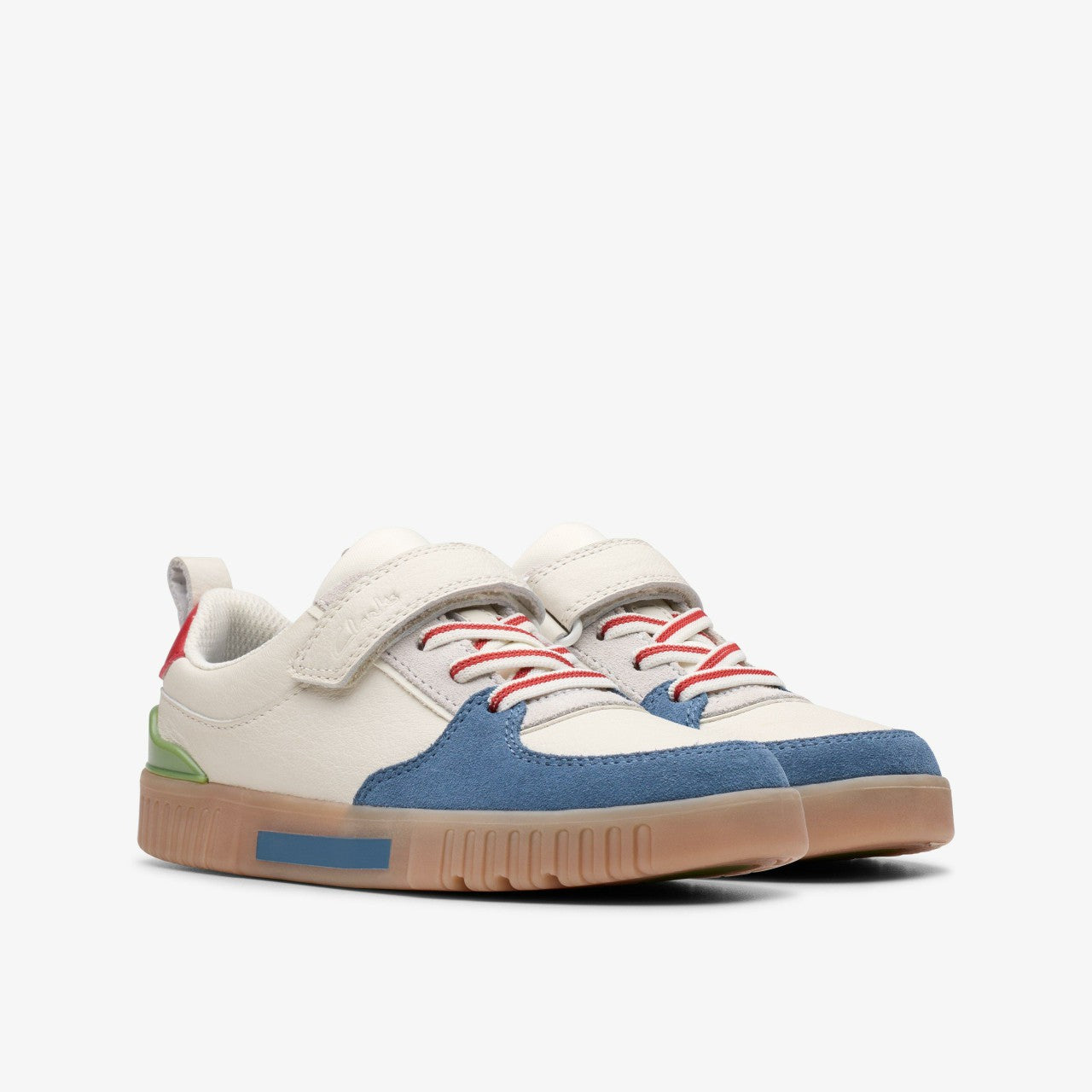 Oslo Vibe Kid White/Blue | Clarks for sale