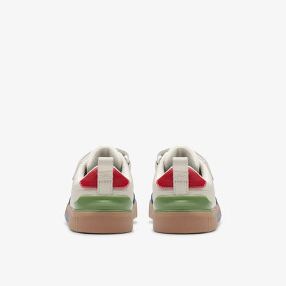 Oslo Vibe Kid White/Blue | Clarks for sale