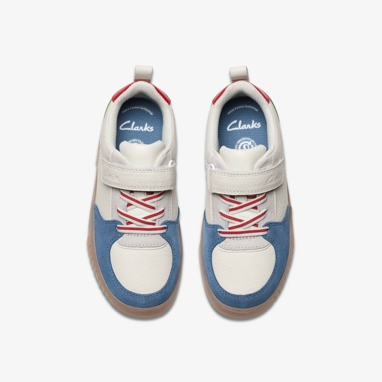 Oslo Vibe Kid White/Blue | Clarks for sale