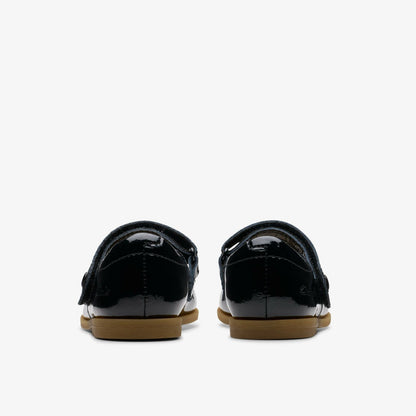 Drew Tap Toddler Black Patent | Clarks for sale