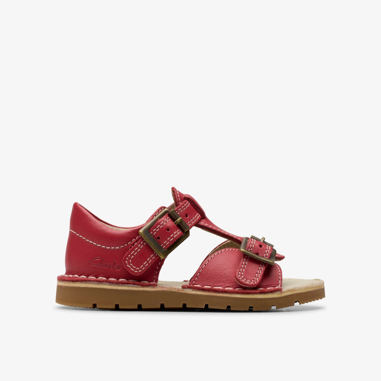 Playsun Toddler Red Leather | Clarks on Sale
