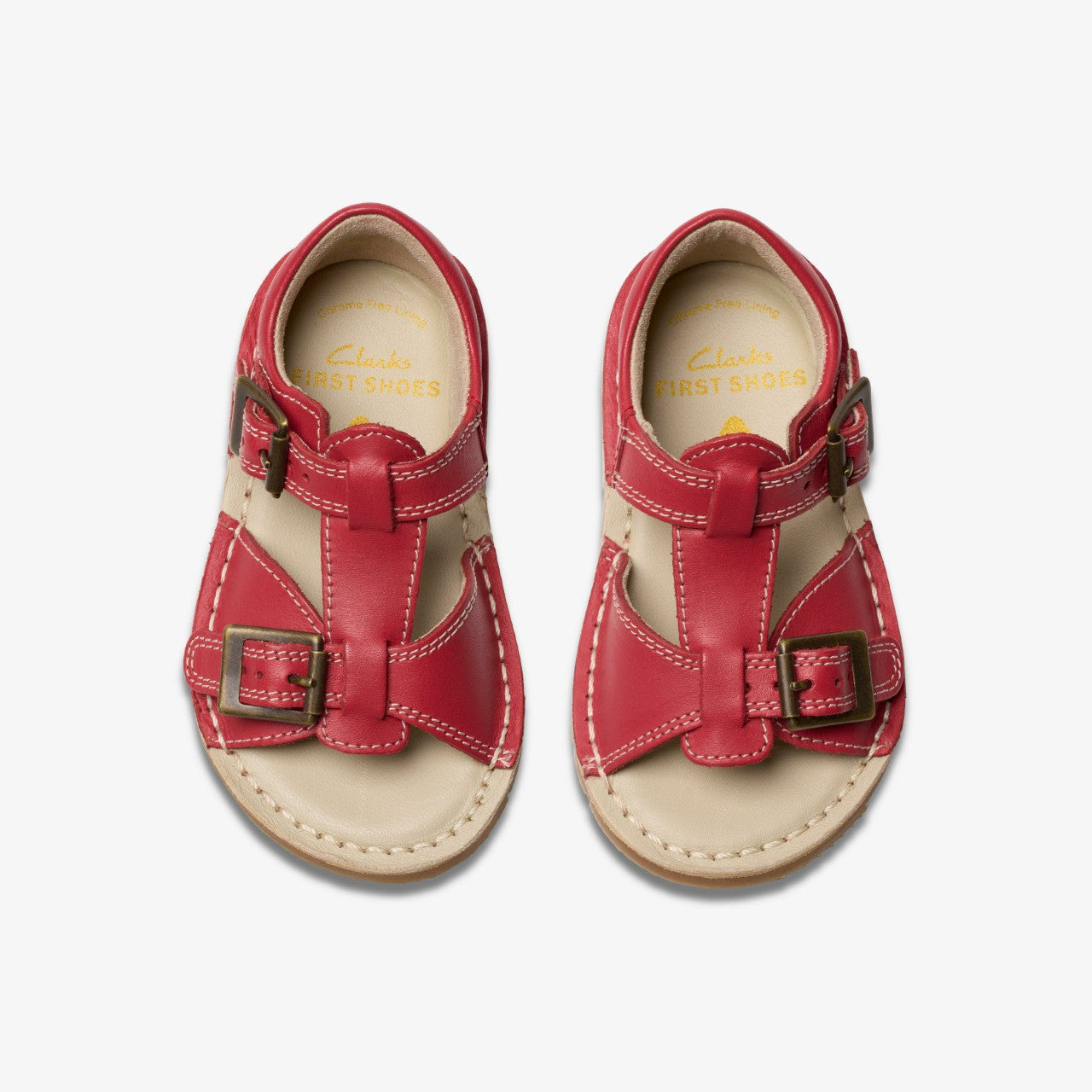 Playsun Toddler Red Leather | Clarks on Sale