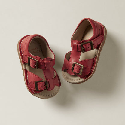 Playsun Toddler Red Leather | Clarks on Sale