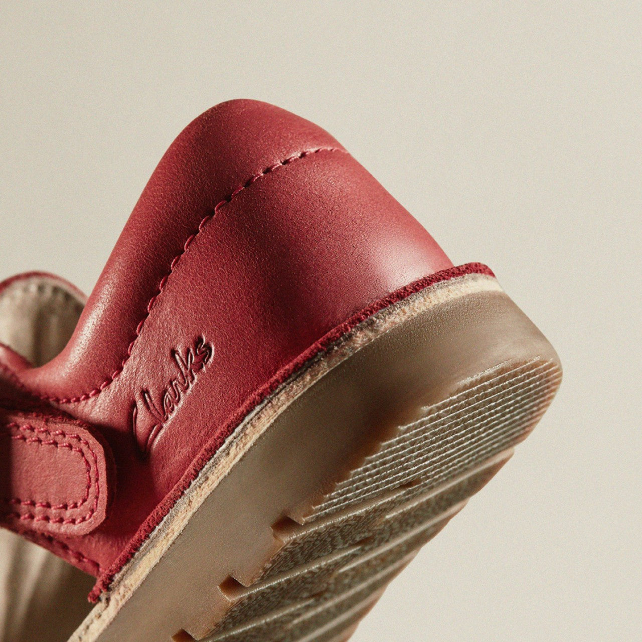 Playsun Toddler Red Leather | Clarks on Sale