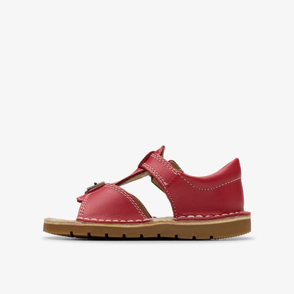 Playsun Toddler Red Leather | Clarks on Sale