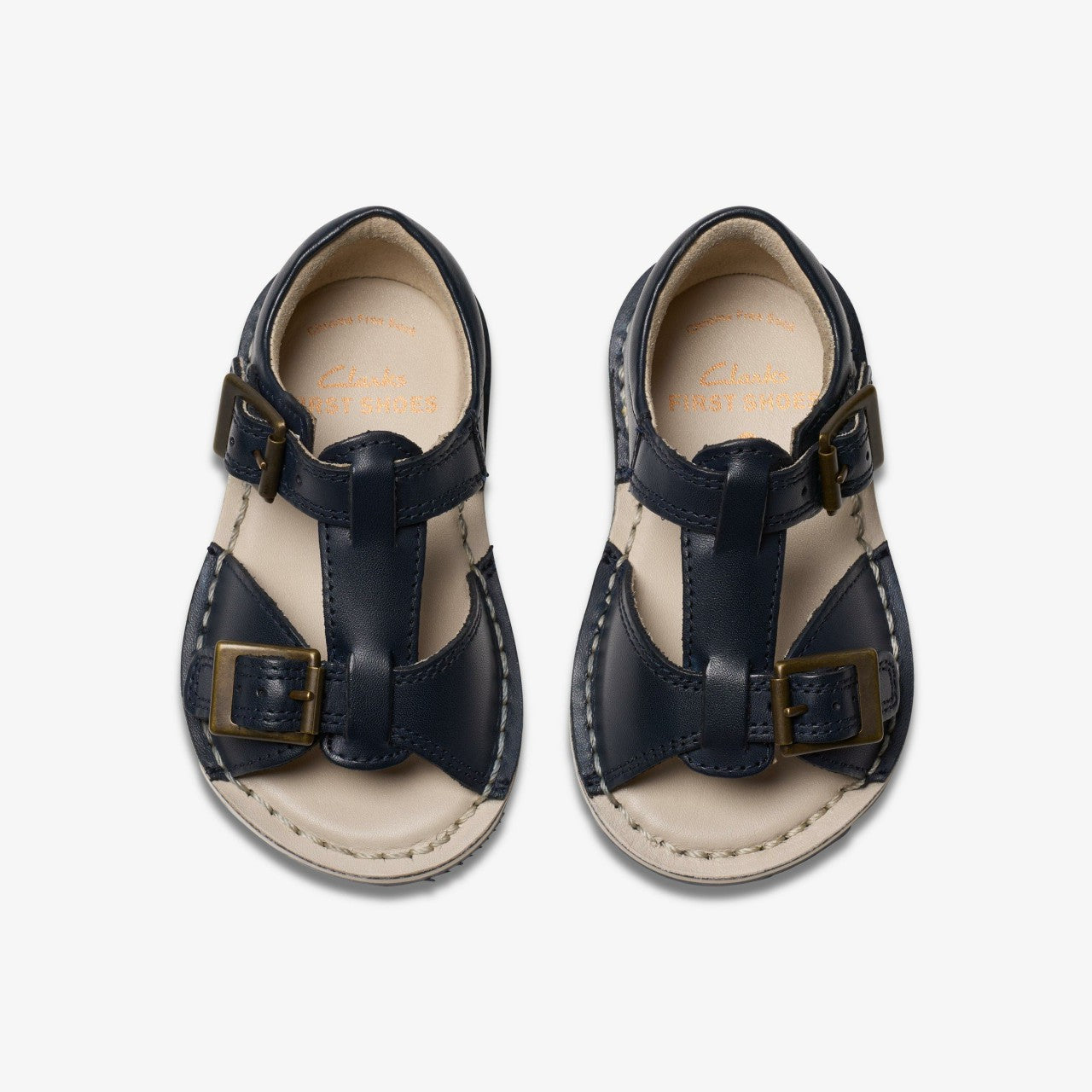 Playsun Toddler Navy Leather | Clarks outlet