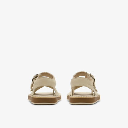 Playsun Kid Off White Leather | Clarks for sale