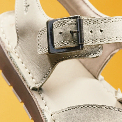 Playsun Kid Off White Leather | Clarks for sale