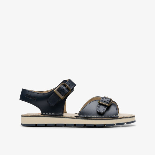 Playsun Kid Navy Leather | Clarks Sale