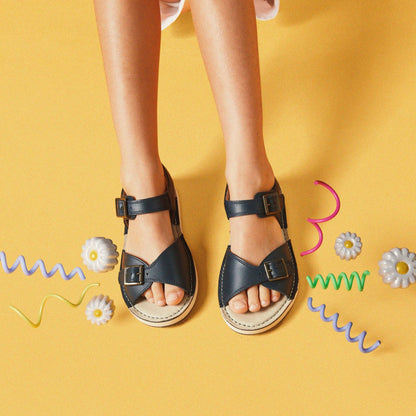 Playsun Kid Navy Leather | Clarks Sale