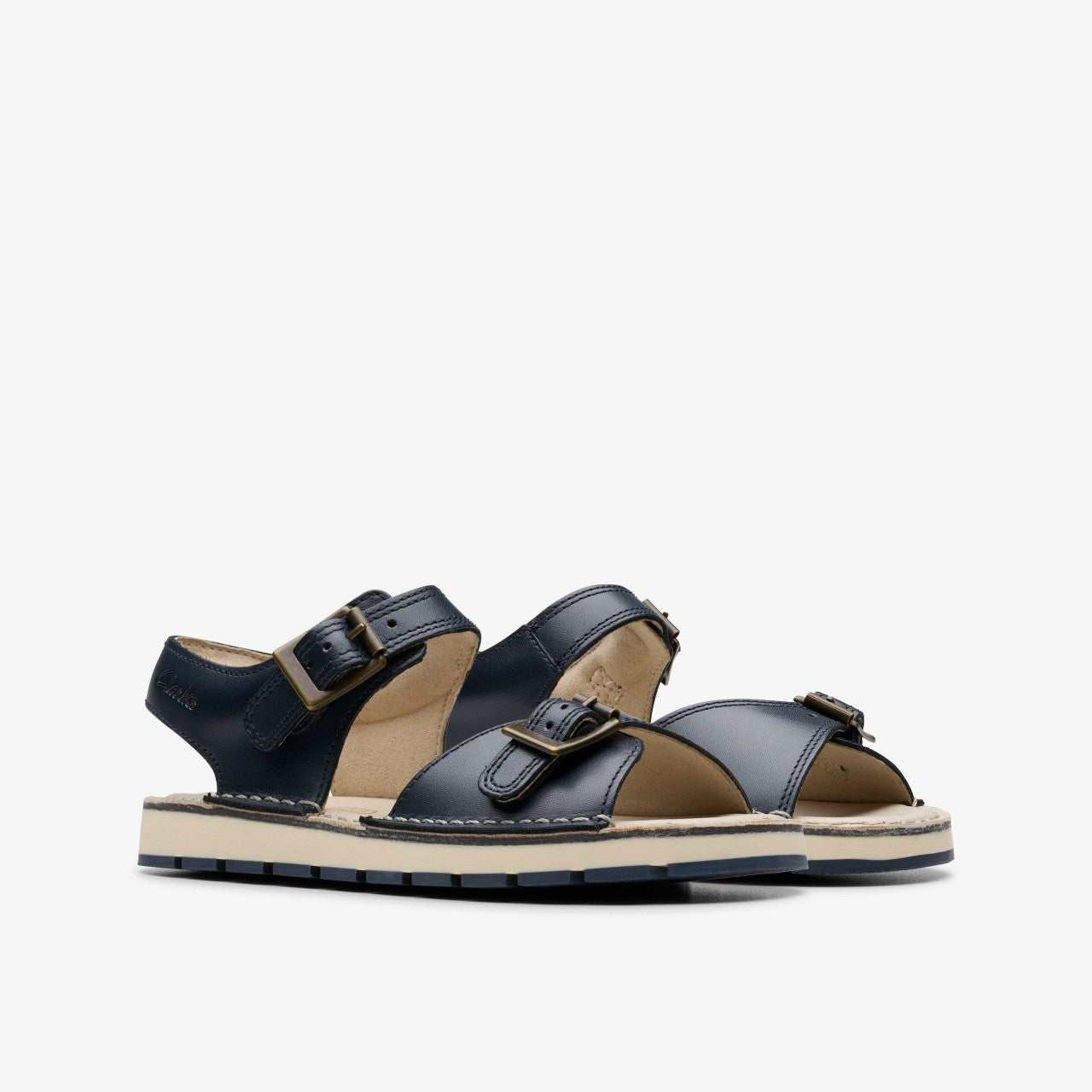Playsun Kid Navy Leather | Clarks Sale