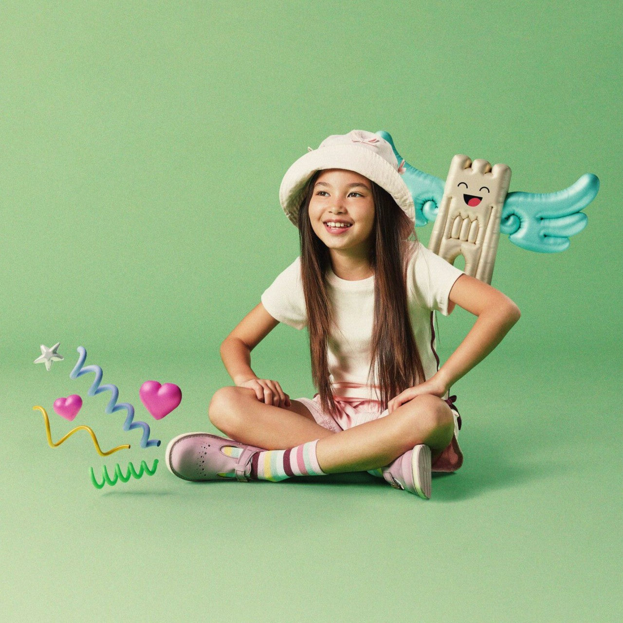 Joyful Skip Kid Pink Patent | Clarks outlet