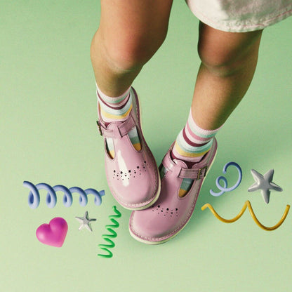 Joyful Skip Kid Pink Patent | Clarks outlet