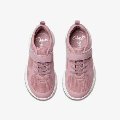 Feather Ath Kid Dusty Pink | Clarks for sale