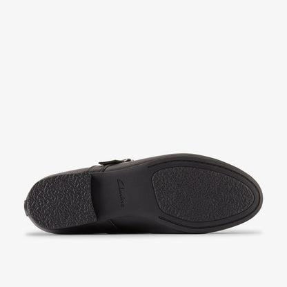 Fawna Bar Black Leather | Clarks on Sale