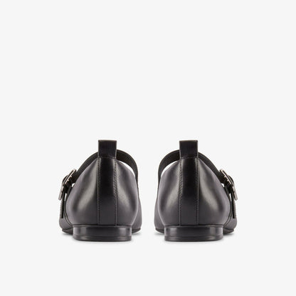 Fawna Bar Black Leather | Clarks on Sale