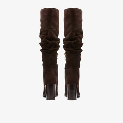 Freva 85 Slouch Dark Brown Suede | Clarks Sale