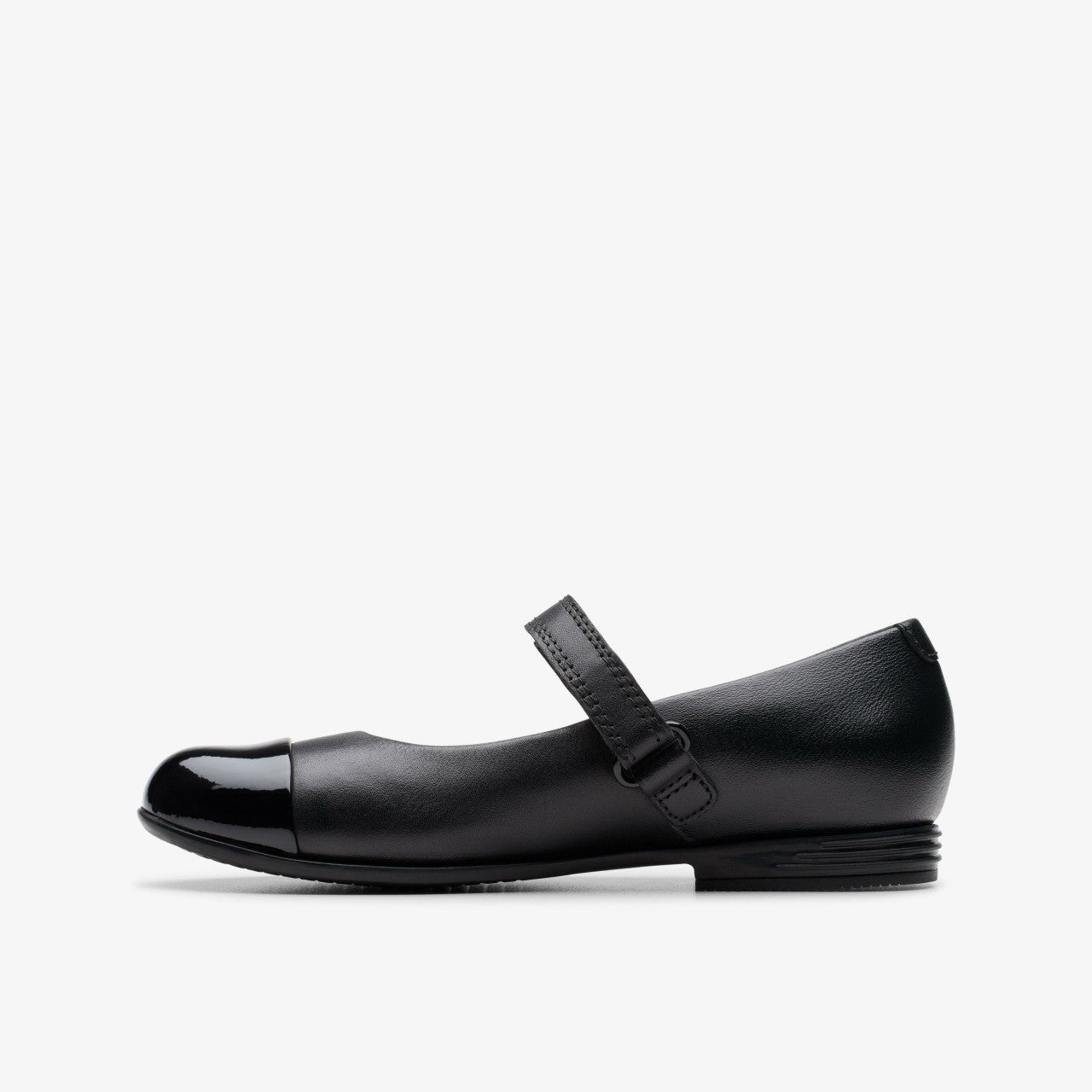 Finja Gem Kid Black Leather | Clarks outlet