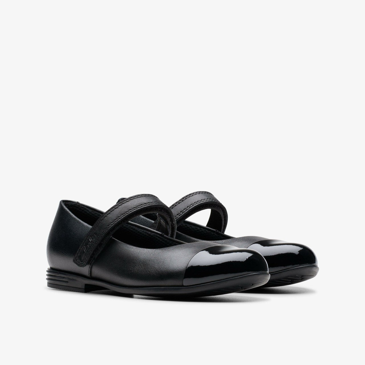 Finja Gem Kid Black Leather | Clarks outlet