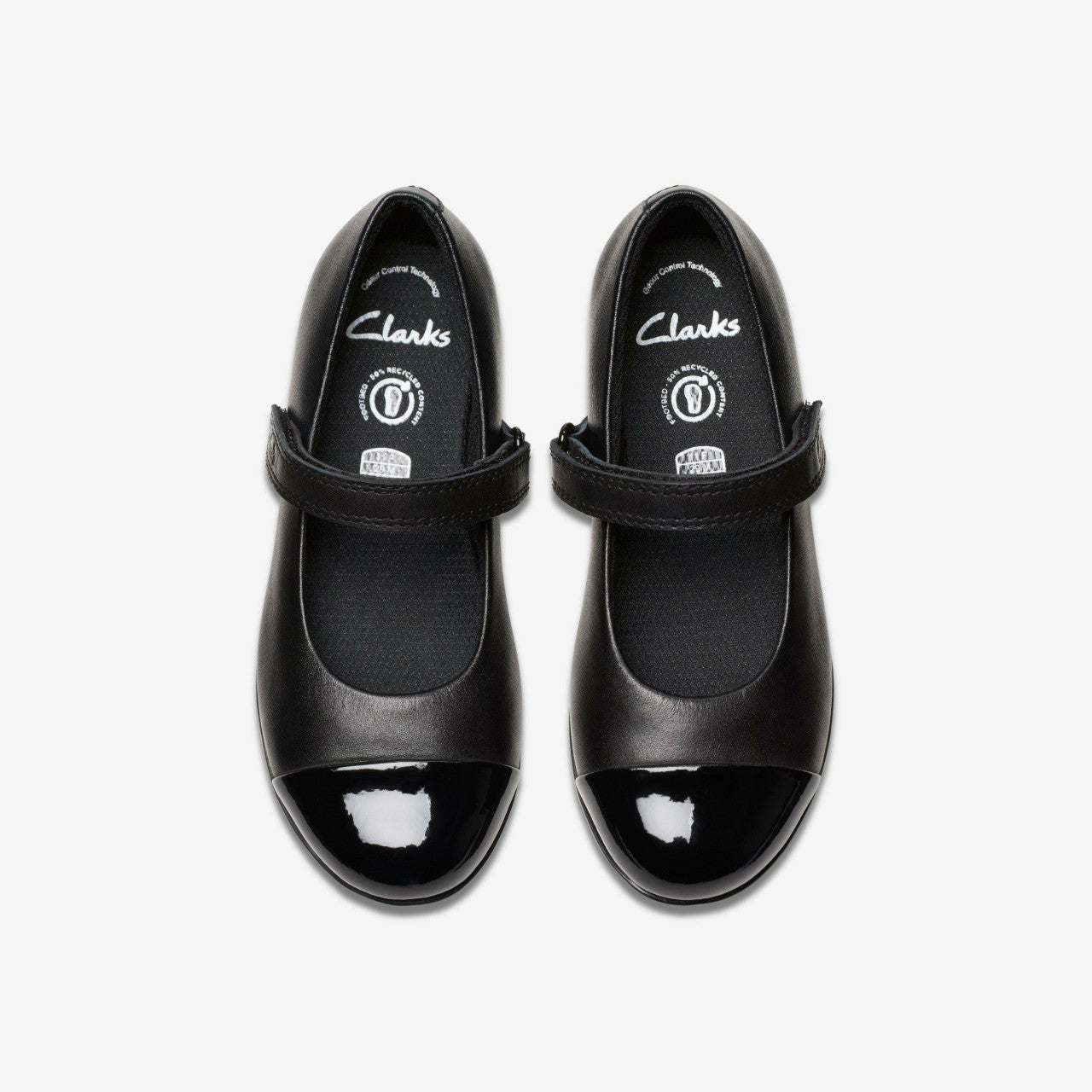 Finja Gem Kid Black Leather | Clarks outlet