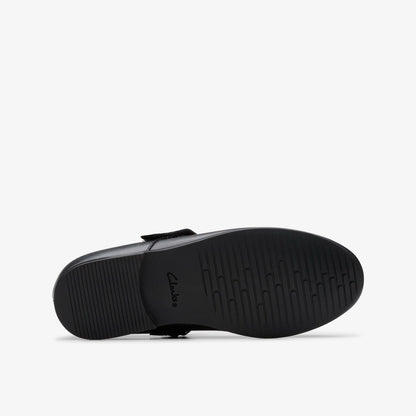 Finja Tap Older Black Leather | Clarks online