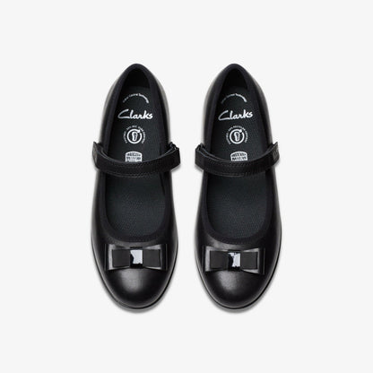 Finja Tap Older Black Leather | Clarks online