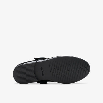Finja Tap Older Black Patent | Clarks discount